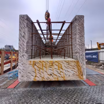 Bassin St-Baudile - Buton préfabriqué